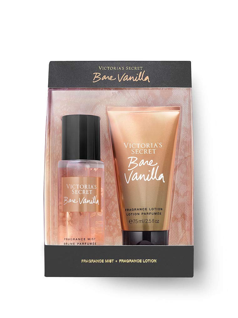 VICTORIA'S SECRET BARE VANILLA MIST AND LOTION GIFT SET - 2.5 FL OZ