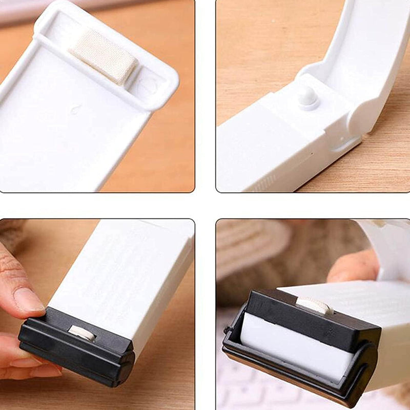 KASTWAVE Portable Mini Handheld Sealing Household Machine, Bag Sealer Mini Heat Seal for Food Storage, Handheld Kitchen Gadgets Sealing Resealer for Chip Bags, Plastic Bags, Snack Bags (1Pcs)