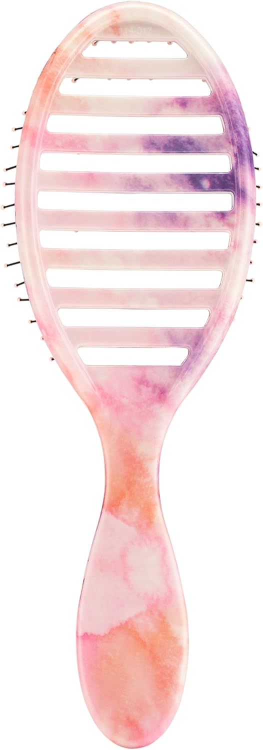 Wet Brush Speed Dry Hair Brush - Color Wash, Watermark - Vented Design and Ultra Soft HeatFlex Bristles Are Blow Dry Safe With Ergonomic Handle Manages Tangle and Uncontrollable Hair - Pain-Free