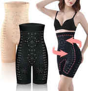 High Waisted Body Shaper Tummy Control Shorts, Women Tummy Control Leggings, Tighten the Sagging Fat Lift the Hips and Tighten the Abdomen Shaping Leggings Suitable for Women(Skin Color and Black)