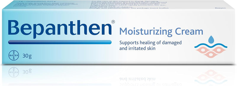 Bepanthen Moisturizing Cream, 100g, Daily Use Moisturizer, Body and Face Cream, Provitamin B5 Panthenol Moisturizer Face - 30g