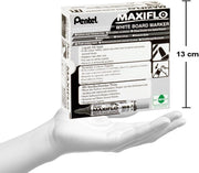 Pentel Maxiflo Mwl5M-Co Drywipe Marker, Blue, Box Of 12