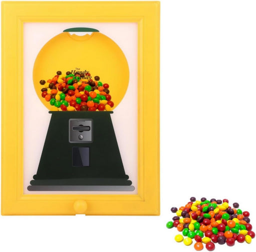 SKEIDO Handy Candy Frame Dispenser Creative Innovative Gumball Machine for Desk Countertop Wall Mount Sweet Display Birthday Holiday Gift for Kids Adults Office Room Fast Distribution