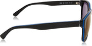 L683s Square Sunglasses - medium lead/medium lead/black/blue beauty