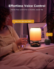 Table Lamp 2 Pro x Sound by JBL, Bedside Lamp with Bluetooth Speaker Music-Light Sync,16 Music Modes,100+ Scene Modes,Work with Alexa & Matter, Rechargeable Night Light,Wireless Portable