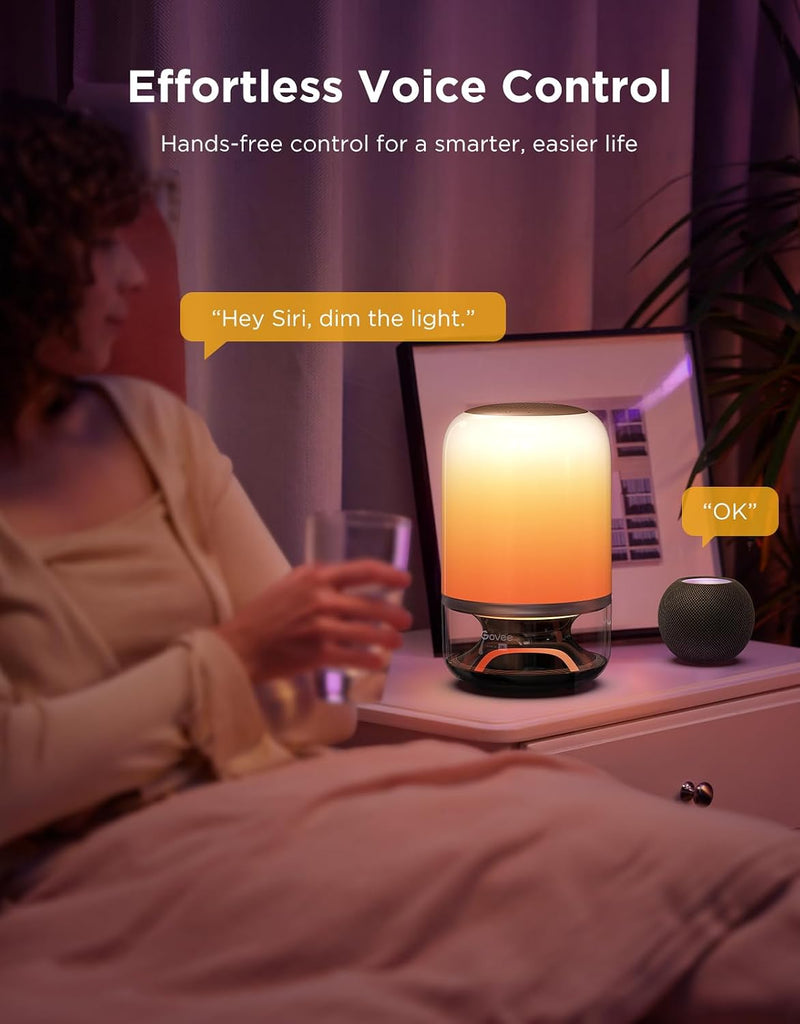 Table Lamp 2 Pro x Sound by JBL, Bedside Lamp with Bluetooth Speaker Music-Light Sync,16 Music Modes,100+ Scene Modes,Work with Alexa & Matter, Rechargeable Night Light,Wireless Portable