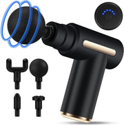 SKY-TOUCH Massage Gun,Professional Muscle Percussion Massager with 6 Speeds,Quiet Portable Electric Massager for Shoulder, Body,Back,and Physiotherapy,Compact Cordless Design,19x13x4.5cm (Black)