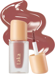 Fruity Glam Lip Tint Mini, 1.9g/0.07oz, Glowing Lip Stain with Wide Color Spectrum, Hydrating & Lightweight Texture, Long-Lasting Bold Stain, Non-Sticky, Vegan, K-Beauty (102 Dewy) - #143 Brulee