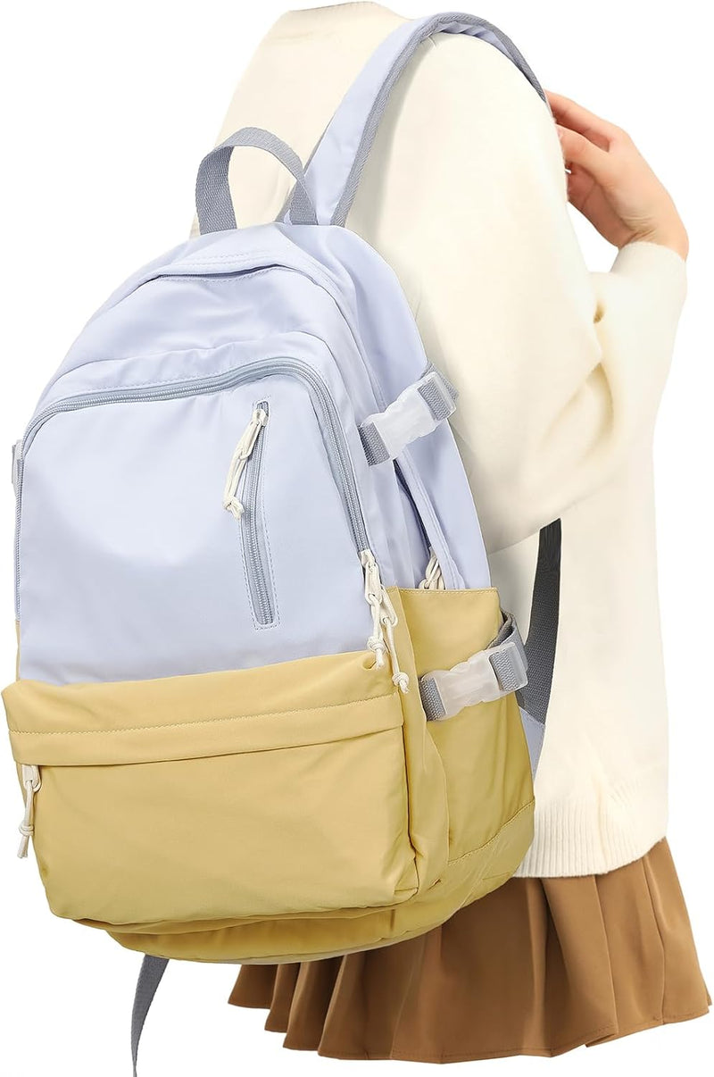 VECAVE Lightweight Casual Laptop Backpack Purse for Women,Travel Backpack with laptop compartment