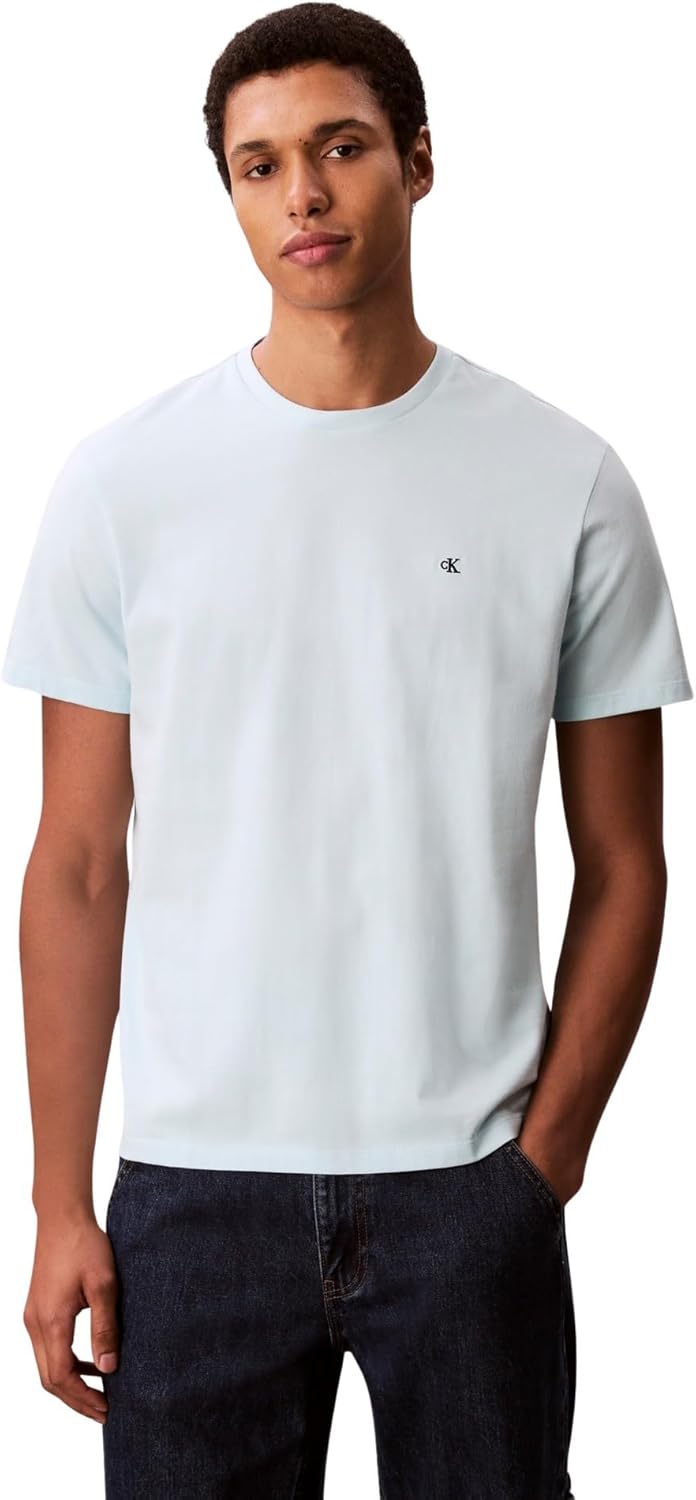 mens Ss Classic Monogram Tee Lv04rd254g T-Shirts - Airy Blue