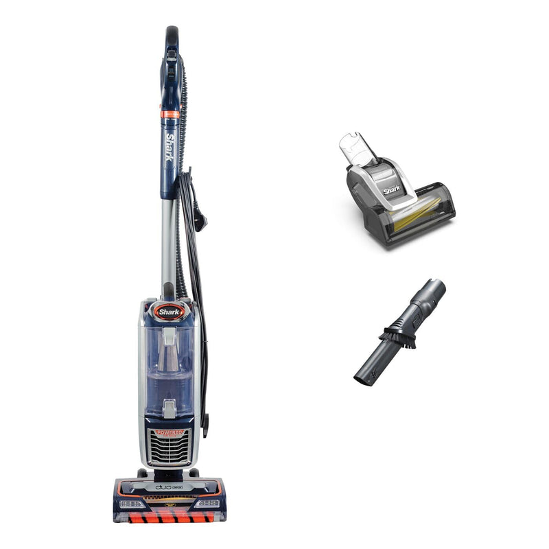 Shark Upright Vacuum Cleaner [NZ801UKT] Powered Lift-Away with Anti-Hair Wrap Technology, Pet Hair, Navy and Orange