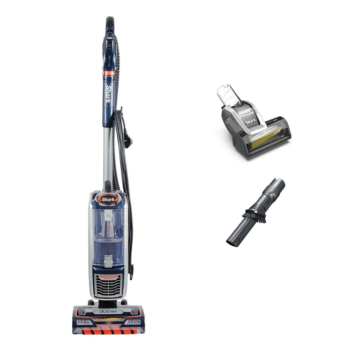Shark Upright Vacuum Cleaner [NZ801UKT] Powered Lift-Away with Anti-Hair Wrap Technology, Pet Hair, Navy and Orange