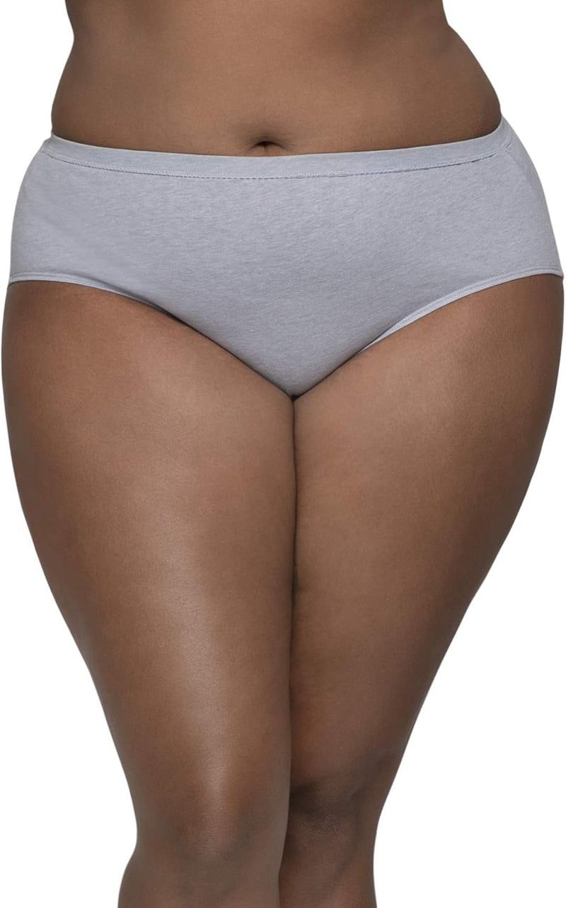 womens Fit for Me Women's Microfiber Briefs, 6 Pack Underwear (pack of 6) - Plus Size Brief - Cotton Blend - 6 Pack