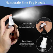 4 in 1 Travel Bottles for Toiletries, 50ml Spray Bottle & Lotion Bottle Kit, Portable