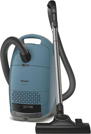 Miele Guard S1 Bagged Cylinder Vacuum Cleaner with FiberTeQ Universal Floorhead, Lightweight & Compact, in Obsidian Black/Space Grey(Amazon Exclusive) - Nordic blue