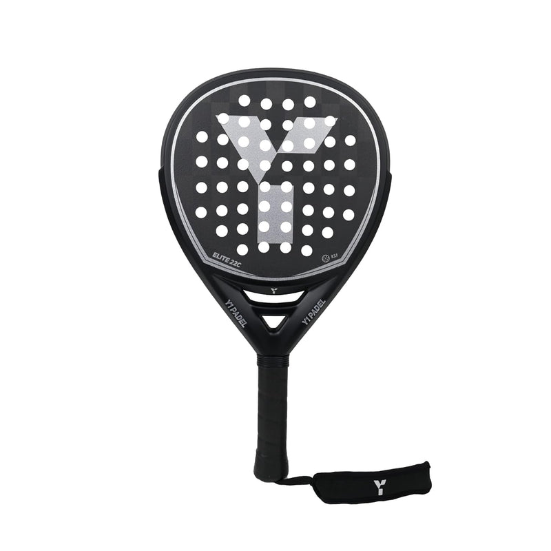 Y1 Padel, Elite 18C, Padel Racket, 18k Carbon Fibre Face, Carbon Frame, Elite Core Foam, Sandpaper Finish, Diamond Shape, Padel Racquet, Textreme Carbon, Top Range
