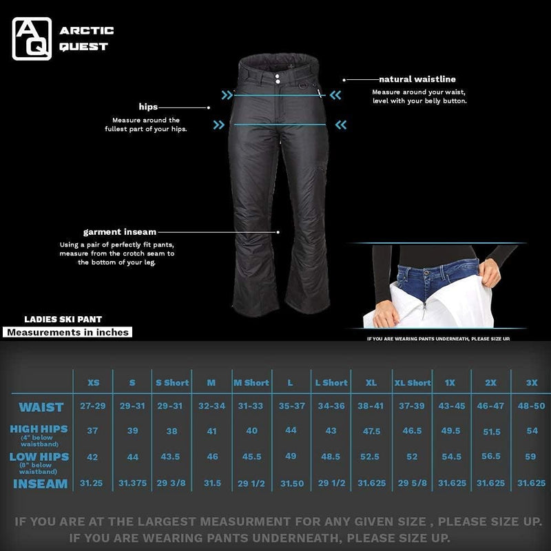 Arctic Quest womens Padded Hiking Pants