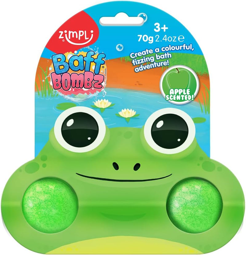 Zimpli Kids - BAFF BOMBZ FROG 2X35G - 1 Count (Pack of 1) frog