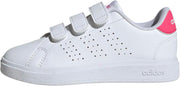 Advantage Base 2.0 Cf C unisex-child Shoes - Ftwr White/Ftwr White/Real Pink