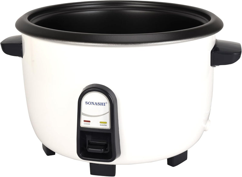 Sonashi 4.2L Rice Cooker with Cool Touch Handle | Non-stick Coated Inner Pot (Removable) with SS Lid | Keep Warm Function | Make Rice, Steam Healthy Food & Vegetables 4.2 L 1600 W SRC-342 White