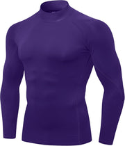 Men's Classic Vest - Mock Turtleneck-purple