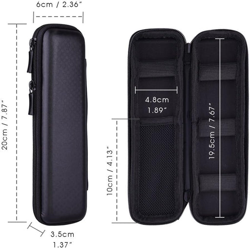 Black Hard Pencil Case EVA Hard Shell Pen Case Holder for Executive Fountain Pen and Stylus Touch Pen - small balck