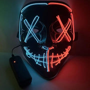 OYDAS Halloween LED Mask with Gesture Sensing Transforming,halloween costume Light Up Luminous Digital Glow Mask for Halloween Rave Dj Party Masquerade - eb208