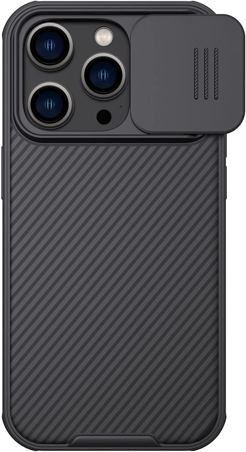 NILLKIN Slide Cover Camera Protection CamShield Pro Case For iPhone 14 Pro Max (Black)