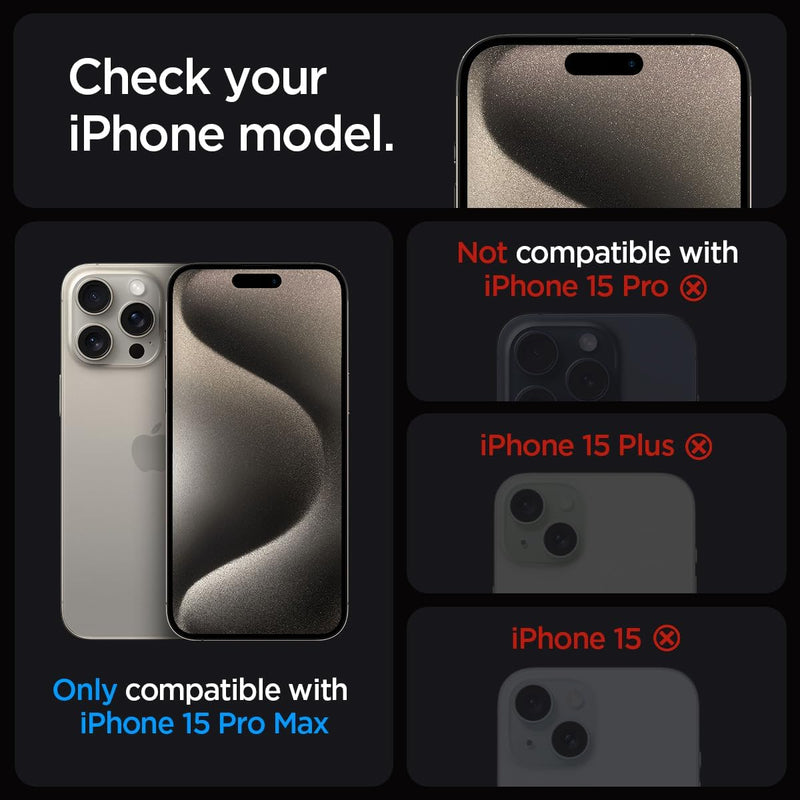 GLAStR EZ FIT Designed for iPhone 15 Pro MAX Screen Protector (2023) Premium Tempered Glass - Case Friendly with Sensor Protection 2 PACK
