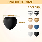 TERRIFI 8pcs Hijab Magnetic Pins, Heart-Shaped Strong Magnetic Scarf Clips, Multi-Purpose Pinless Brooch for Women, Magnetic Clasp for Hijabs, Scarves, and Clothes