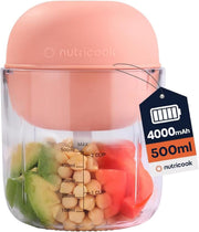 Choppi Cordless Rechargeable Chopper, Pulse & Steady Modes, 500ml BPA Free Tritan Cup, 4000 mAh Battery, SS 304 Quad Blade, CH600, Canyon Sunset, Designed in California, 1 Year Warranty - UAE Version Canyon Sunset