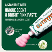 Euthymol Original Toothpaste 75ml, No Fluoride, Anti-Plaque, Antibacterial, Cavity Protection, Teeth & Gums Clean and Healthy, Cool Mint Refresh, Daily Oral Enamel Dental Care - 75 ml (Pack of 1)