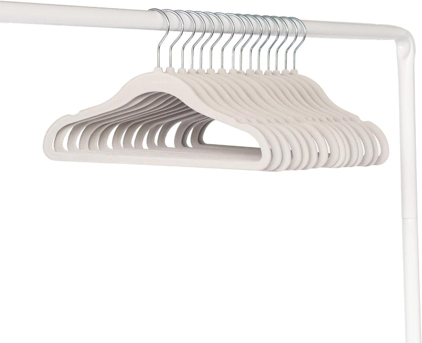 3 Sprouts Baby Hangers, Non-Slip Velvet Hangers, Kids Hangers - Pack of 15 - Pink