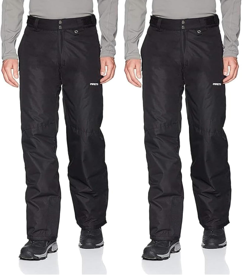 mens Essential Snow Pants - Black XX-Large/32" Inseam (Pack of 2)