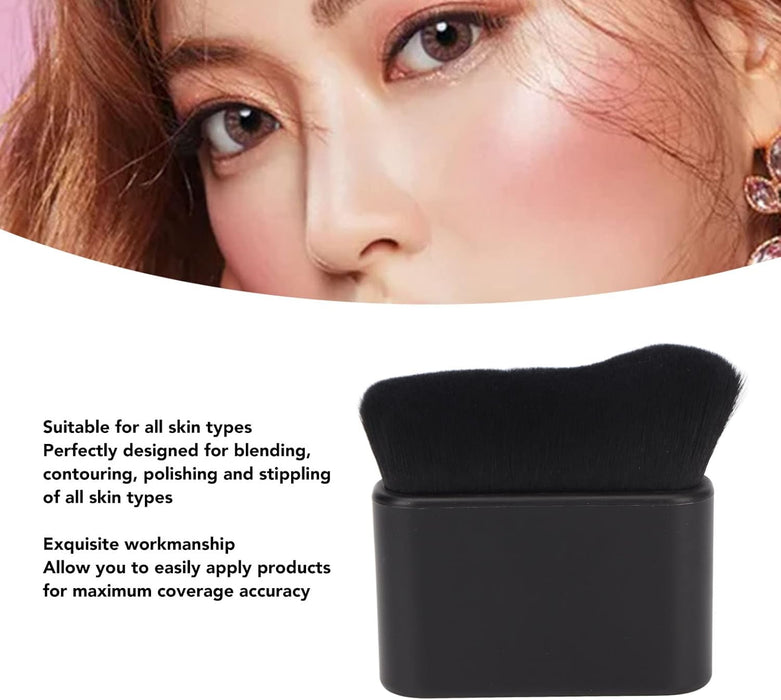 Cryfokt Tanning Brush, Self Tanner Brush Black Body Makeup Sturdy Maximum Coverage for Women for Home