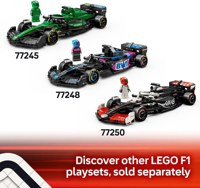 Speed Champions Ferrari SF-24 F1 Race Car Toy with a Collectible Formula 1 Driver Minifigure - Model Kits for 10+ Year Old Boys & Girls or Adult Motorsport Fans 77242