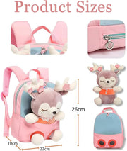 Cute Toddler Backpack, Animal Cartoon Kids Schoolbag, Lightweight Bookbags, Daypack School Backpack, Preschool Kindergarten Mini Children Bag - Pink