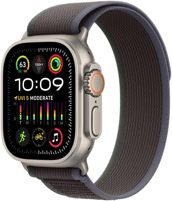 Apple Watch Band - Trail Loop - 49mm - Green/Grey - S/M