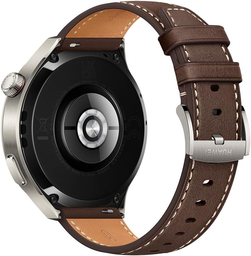 Watch 4 Pro Smartwatch, Spherical Sapphire Glass, Health at a Glance, eSIM Cellular calling, Fresh-new Activity Rings, 21-Day Battery Life, ECG Analysis, Compatible with Andriod & iOS, Brown