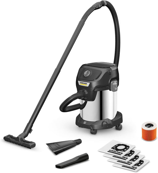 Karcher WD 3 Multi-Purpose Wet and Dry Vacuum Cleaner Powerful 1000W Suction with 17L Container for Home, Garage and Workshop - KWD3 S Anniversary