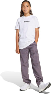 J LIN TEE 160 unisex-child WHITE/BLACK 11-12Y