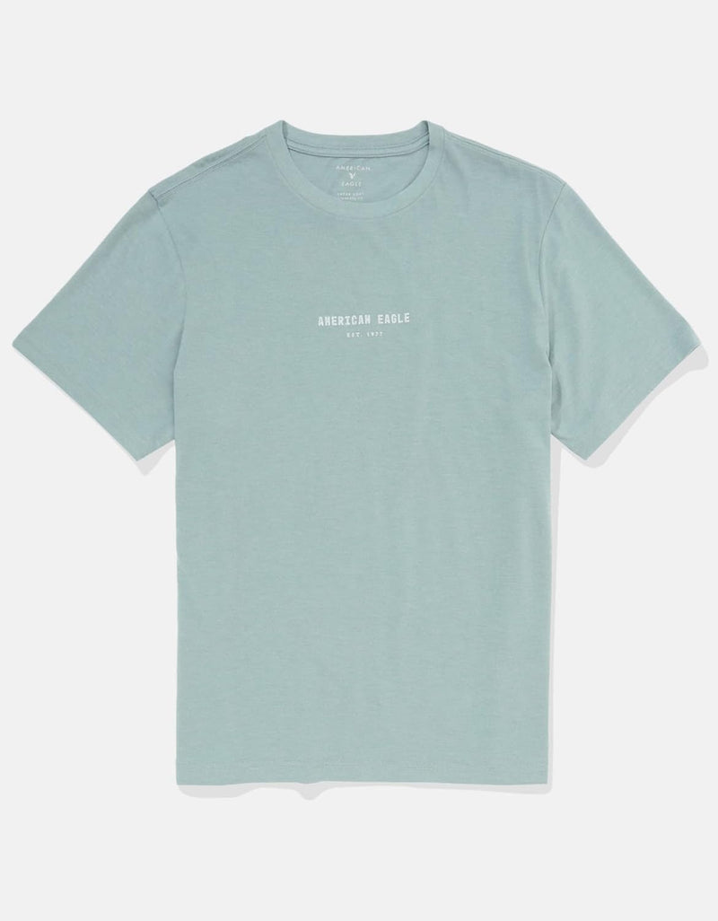 AMERICAN EAGLE Mens G Ss Sp25 Core Brand Set In Tee- Cvc Dd 180 + Seriously Soft Wash