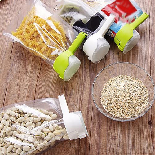 4 PCS Food Bag Clips in 4 Colours, Food Clips, Bag Clips, Bag Clips for Food Storage, Food Clips Bag Sealing Clips, Food Bag Clips for Food Storage, Very Useful for Keeping Food Fresh