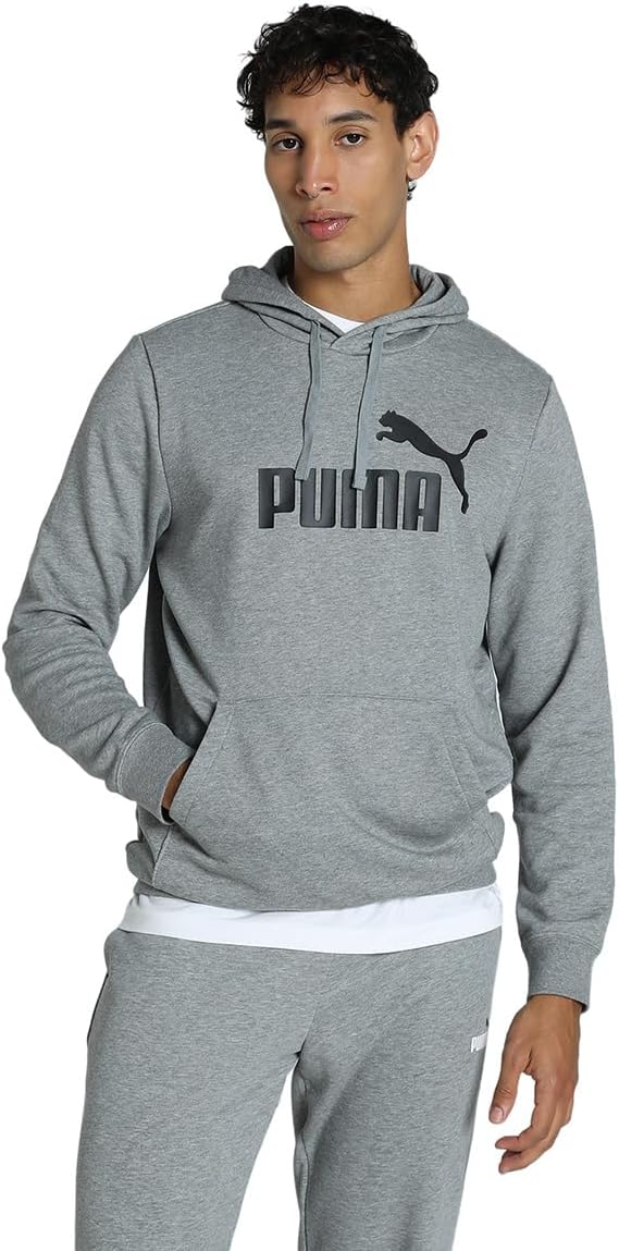 Men's Ess No. 1 Logo Hoodie Tr Hoodies (pack of 1) - Medium Grey Heather