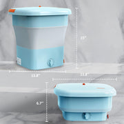 TDOO Folding Clothes Washing Machine, Portable Mini Automatic Home Travel Washing Machine, Lightweight Underwear Washer for Apartment, Laundry, Camping, RV, Travel, Underwear, Personal, Baby (12L)
