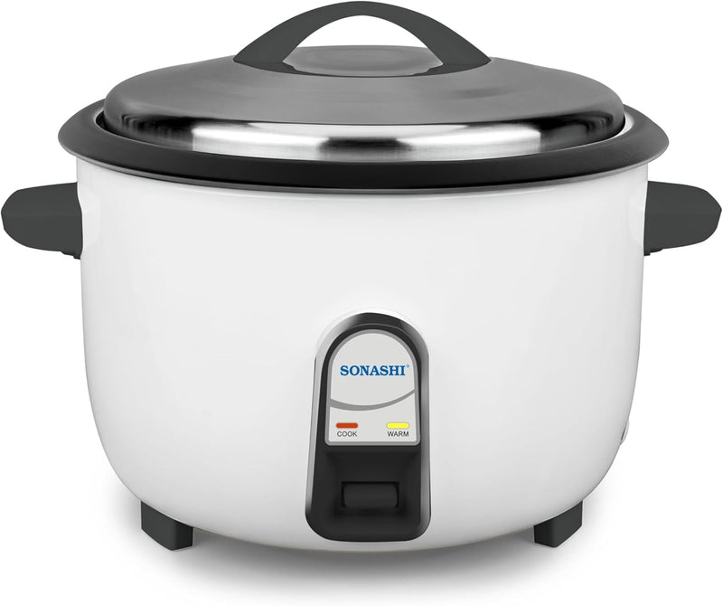 Sonashi 4.2L Rice Cooker with Cool Touch Handle | Non-stick Coated Inner Pot (Removable) with SS Lid | Keep Warm Function | Make Rice, Steam Healthy Food & Vegetables 4.2 L 1600 W SRC-342 White