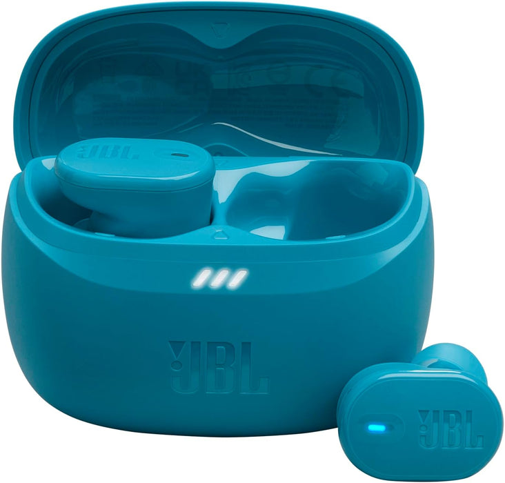 JBL Tune Buds True Wireless Noise Cancellling Earbuds, Pure Bass Sound, Bluetooth 5.3, LE Audio Support, Smart Ambient, 4-Mic Technology, 48H Battery, Water and Dust Resistant - White, JBLTBUDSWHT