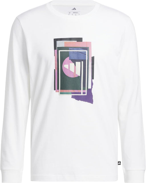 Men Beyond The Course Graphic Long Sleeve T-Shirt - White