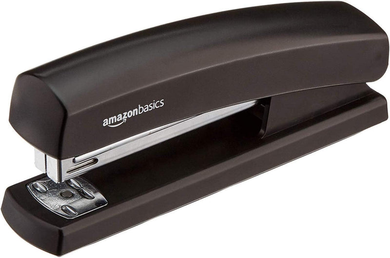 Amazon Basics Stapler With 1000 Staples, Matte Black - 1-pack 1000 staples