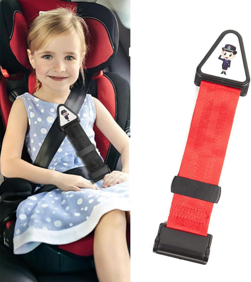 Goodern Kids Seat Belt Adjuster,Adjustable Car Seatbelt with Clips Car Universal Seatbelt Adjuster to Protect Child's Neck and Face,Comfort Neck Protector Belt for Children's Travel Essential-Black